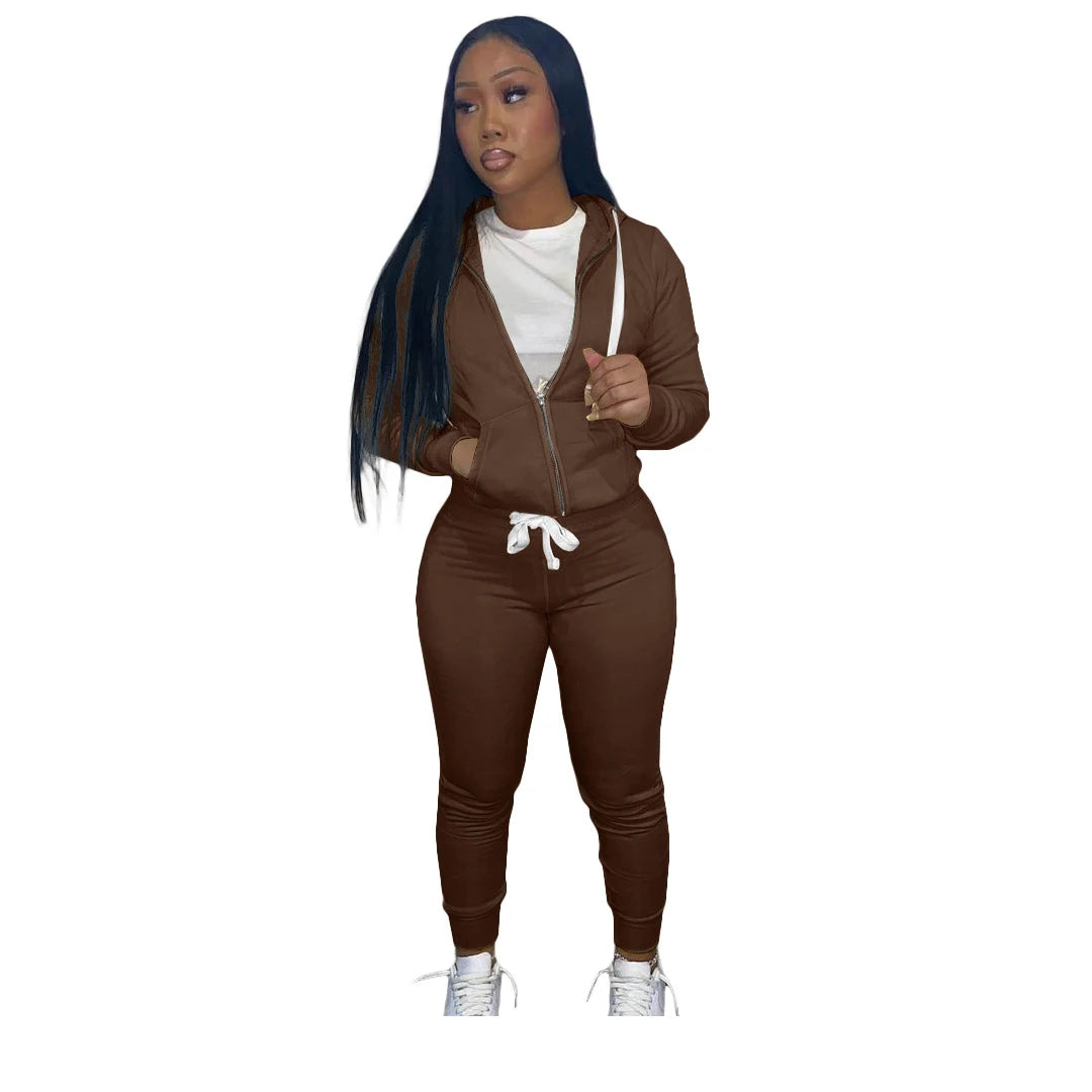 2-Piece Activewear Set - Hoodie & Joggers Sportswear