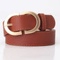 PU Leather Belt - Classic Metal Buckle Fashion Belt