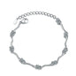 Moissanite Chain Link Bracelet 18K  Bracelet