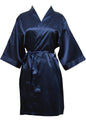 Women's Satin Kimono Robe - Short Silk Bridal Bridesmaid Wedding Robe