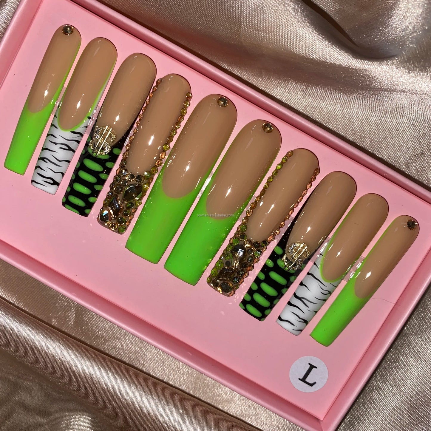 Luxury Handmade Press-On Nails with Designs