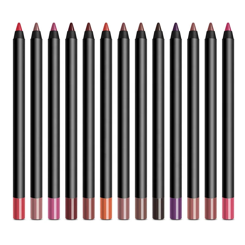 Matte Lip Liner Set - High Pigment Long-Lasting (13 Colors)