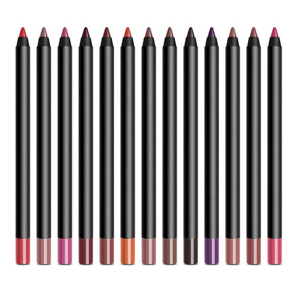 Matte Lip Liner Set - High Pigment Long-Lasting (13 Colors)