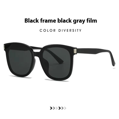 Square Frame Sunglasses - UV400 Protection Large Lens
