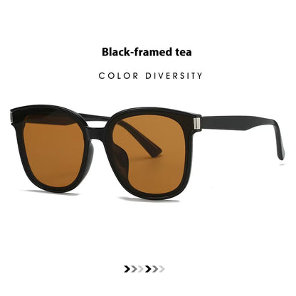 Square Frame Sunglasses - UV400 Protection Large Lens