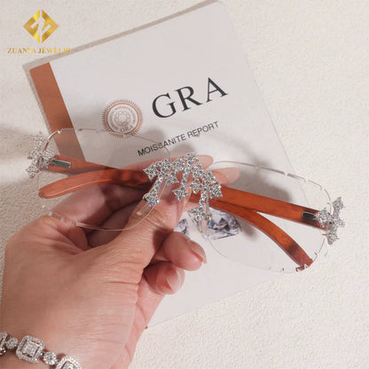 Moissanite Iced Out Glasses - VVS Diamond Hip Hop Sunglasses