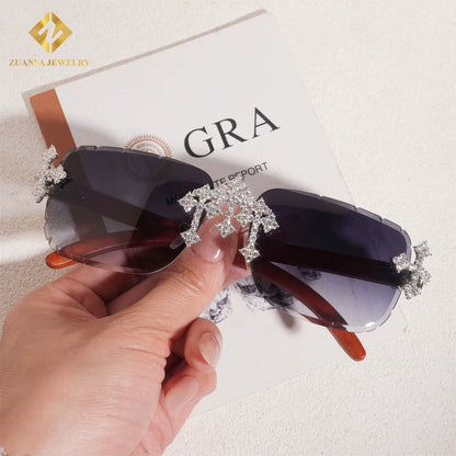 Moissanite Iced Out Glasses - VVS Diamond Hip Hop Sunglasses